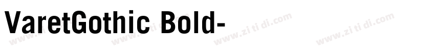 VaretGothic Bold字体转换